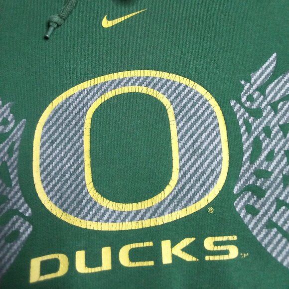NCAA × Nike × Vintage Vintage Nike Oregon Ducks Mid Swoosh Hoodie Sweatshirt Size US M / EU 48-50 / 2 - 3 Thumbnail
