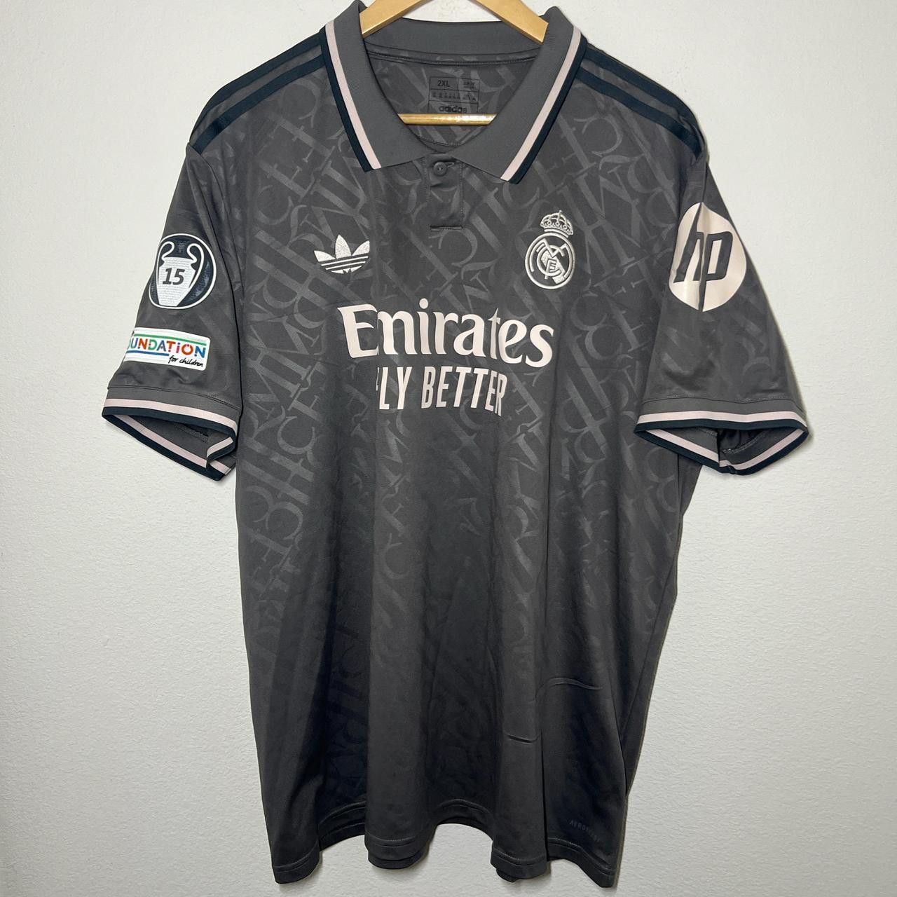 Adidas Real Madrid Kylian Mbappe 2024-2025 Third Jersey UCL Size US XXL / EU 58 / 5 - 2 Thumbnail