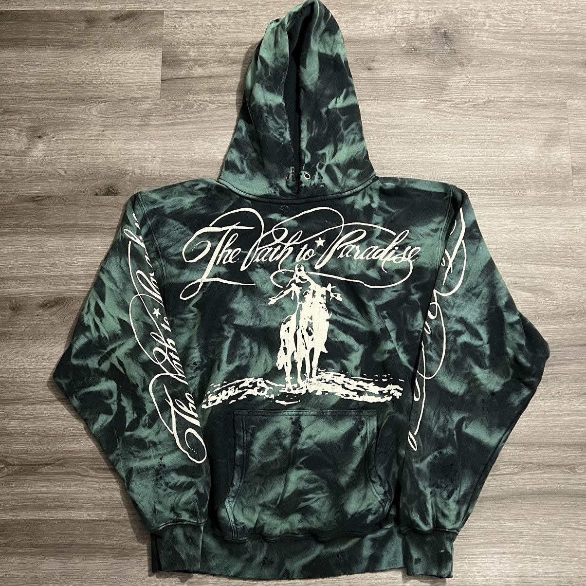 HELLSTAR Hellstar Green Marble Paradise Hoodie | Grailed 