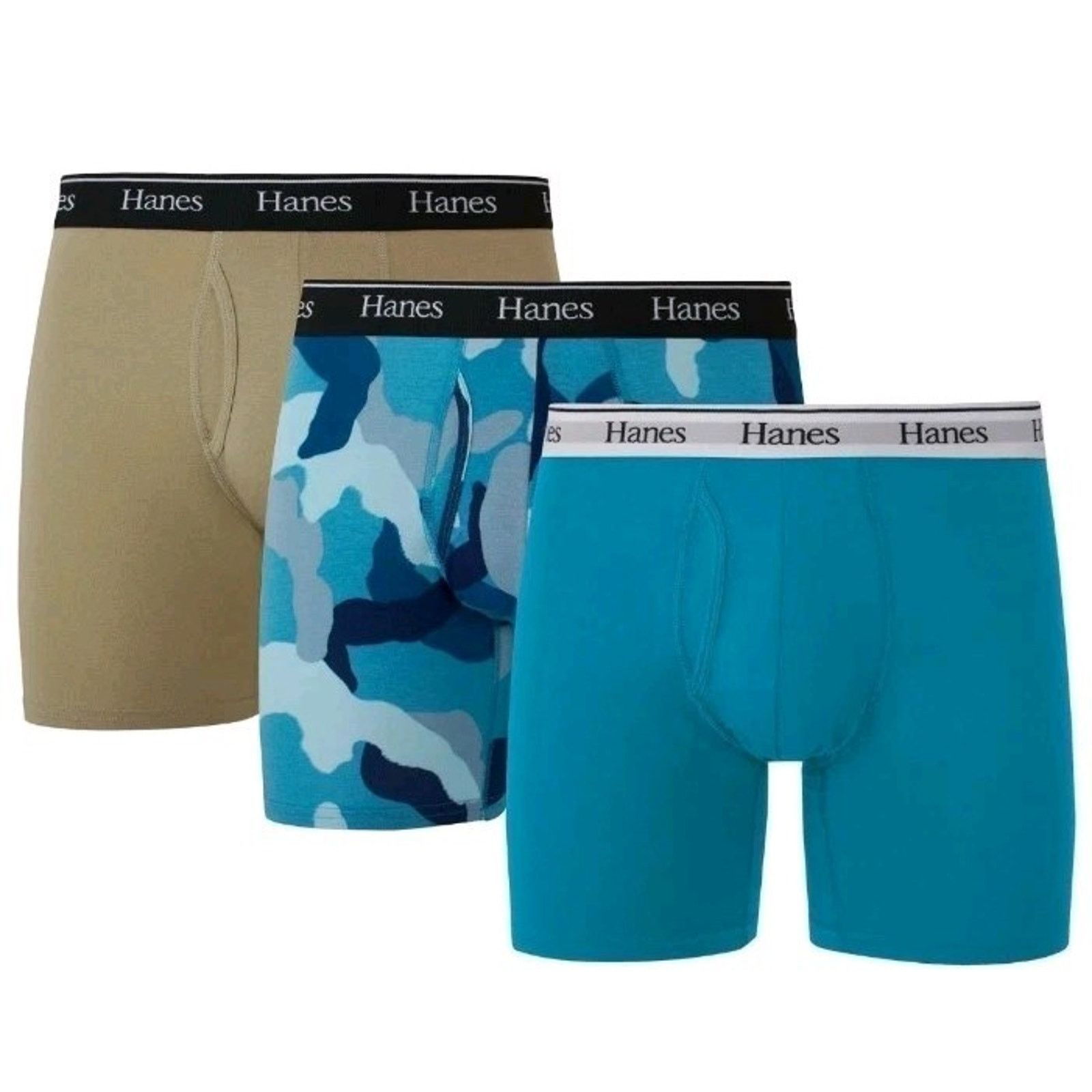 Hanes Hanes Originals Men’s Boxer Briefs Stretch Cotton 2XL 44-46" Size 44 - 2 Thumbnail