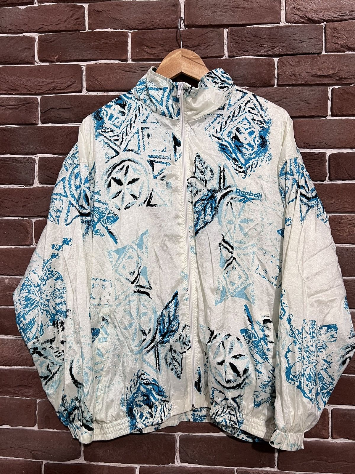 Reebok Reebok Vintage 90s Windbreaker Track Top Jacket Streetwear Size US XL / EU 56 / 4 - 1 Thumbnail