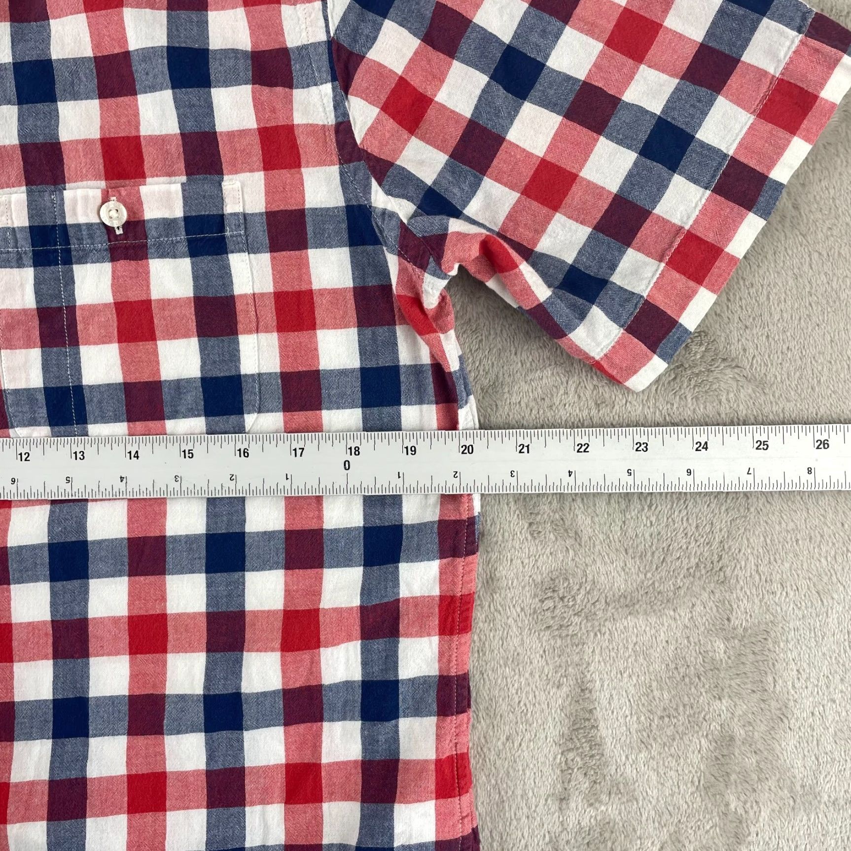 Brooks Brothers Brooks Brothers Shirt Men Large Multicolor Check Short Sleeve Button-Up Casual Size US L / EU 52-54 / 3 - 7 Thumbnail