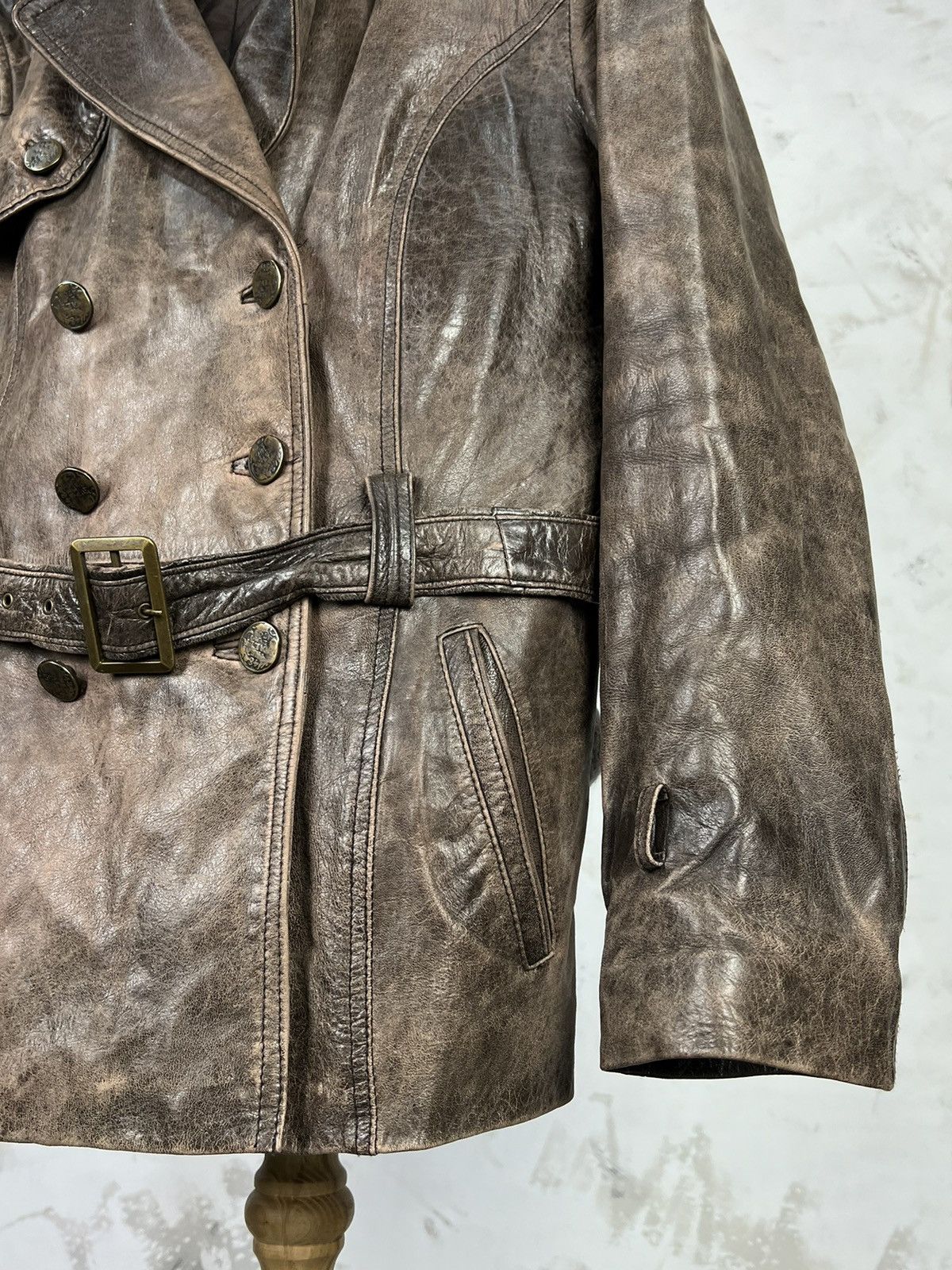 Vintage Vintage Arma Women Leather Jacket Size L - XL Size XL / US 12-14 / IT 48-50 - 5 Thumbnail