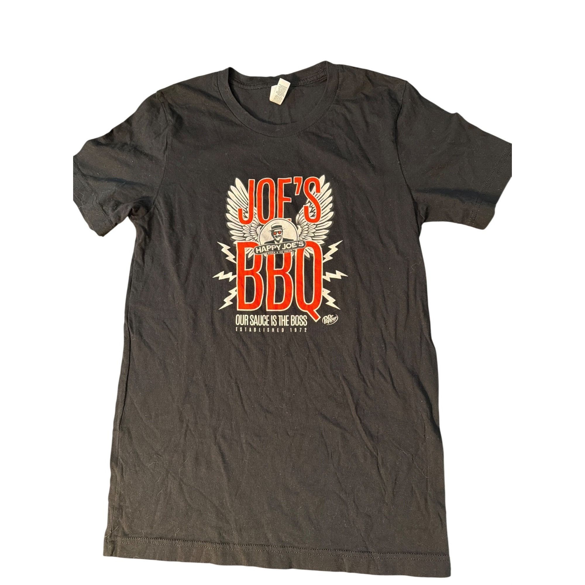 Other Joes BBQ Happy Joes Black T Shirt Graphic Tee Locations Pizz Size US S / EU 44-46 / 1 - 1 Thumbnail