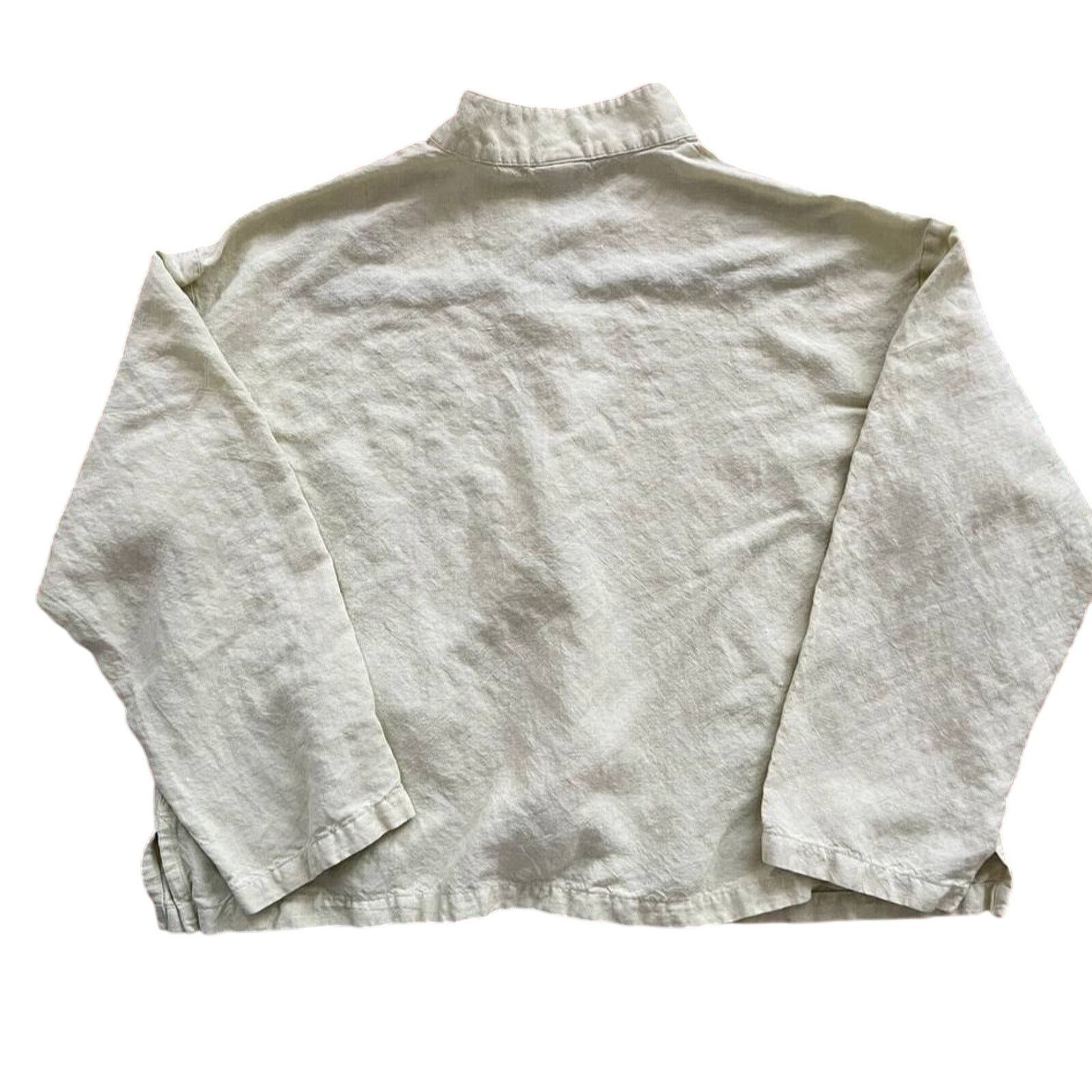 Eileen Fisher Eileen Fisher linen button down USA made top shirt M A001469 Size M / US 6-8 / IT 42-44 - 2 Thumbnail