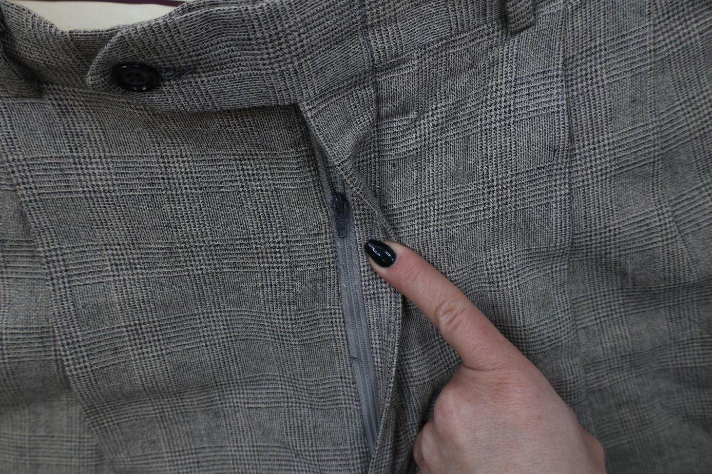 Vintage Vintage 70s Streetwear Houndstooth Wide Leg Chino Pants Size US 36 / EU 52 - 7 Thumbnail