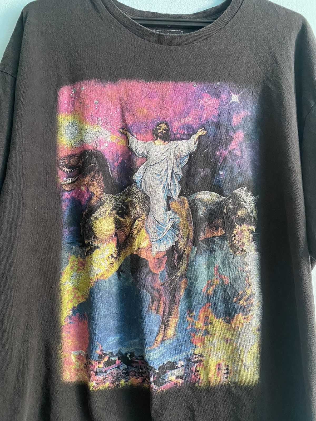 Band Tees × Vintage Y2k Spencers Overprint center Trex Singer🚀 Size US XL / EU 56 / 4 - 3 Thumbnail