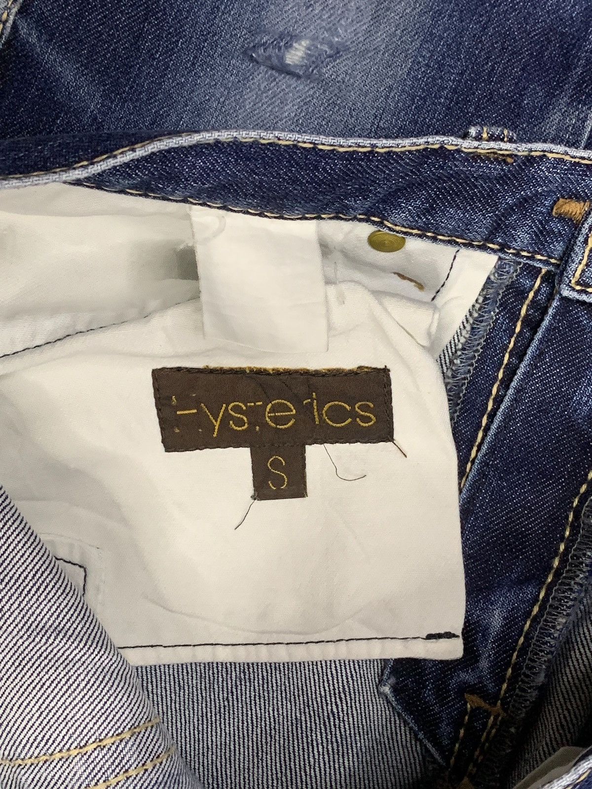 Hysteric Glamour Vintage Japanese Hysteric Glamour Blue Wash Slim Fit Jeans Size 29" - 11 Thumbnail