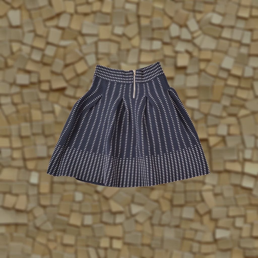 Maje Maje Josette Jacquard Navy Pleated Mini Skirt H15 Josette Nuit Size 1 - Blue Skirt, Mini, Pleated, Regular Size 1, Women, XS-Style? Size 25" / US 0 / IT 36 - 1 Thumbnail