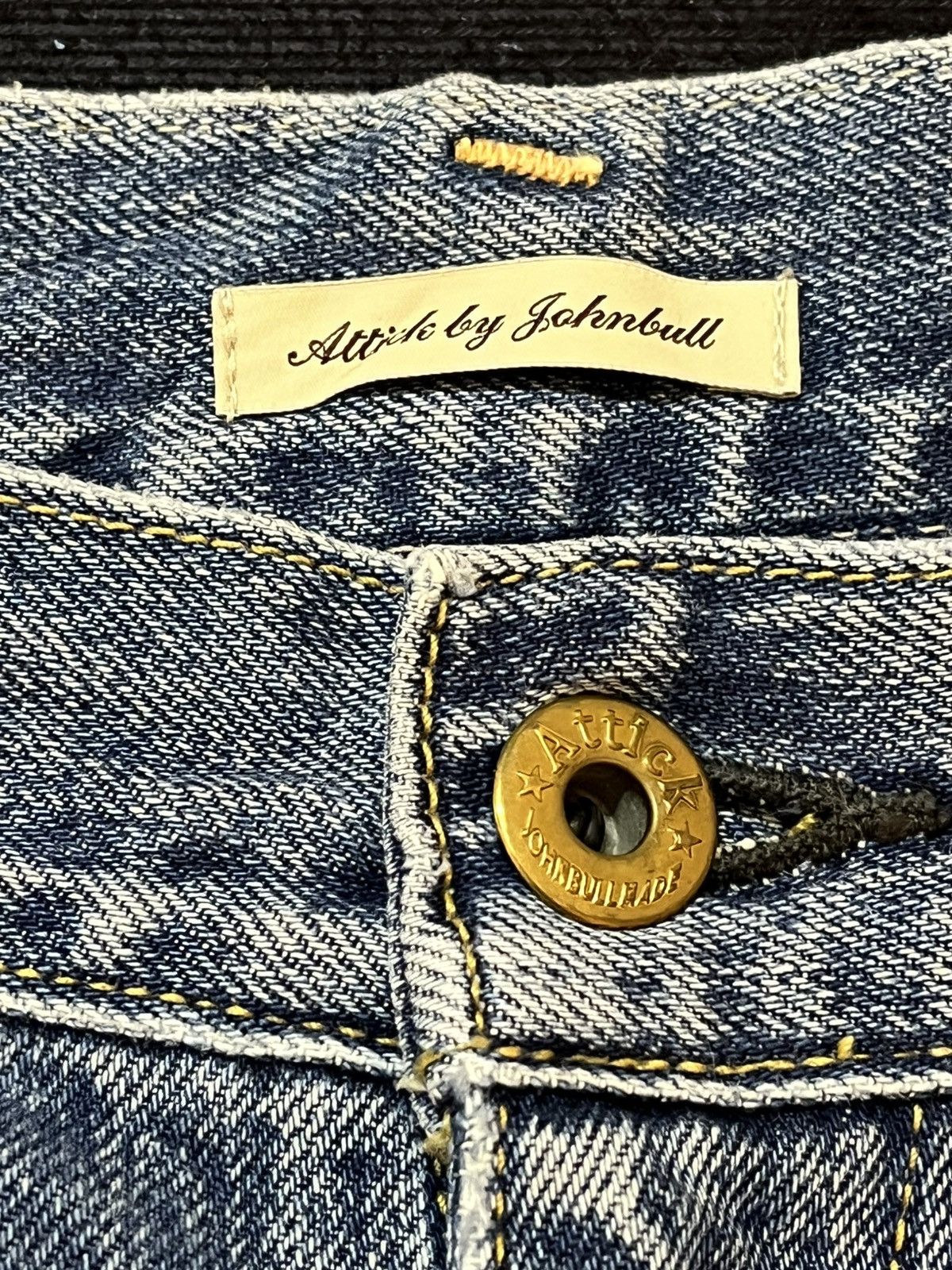 Johnbull Vintage Attick By JohnBull Baggy Wide Leg Selvedge Denim Size US 32 / EU 48 - 9 Thumbnail