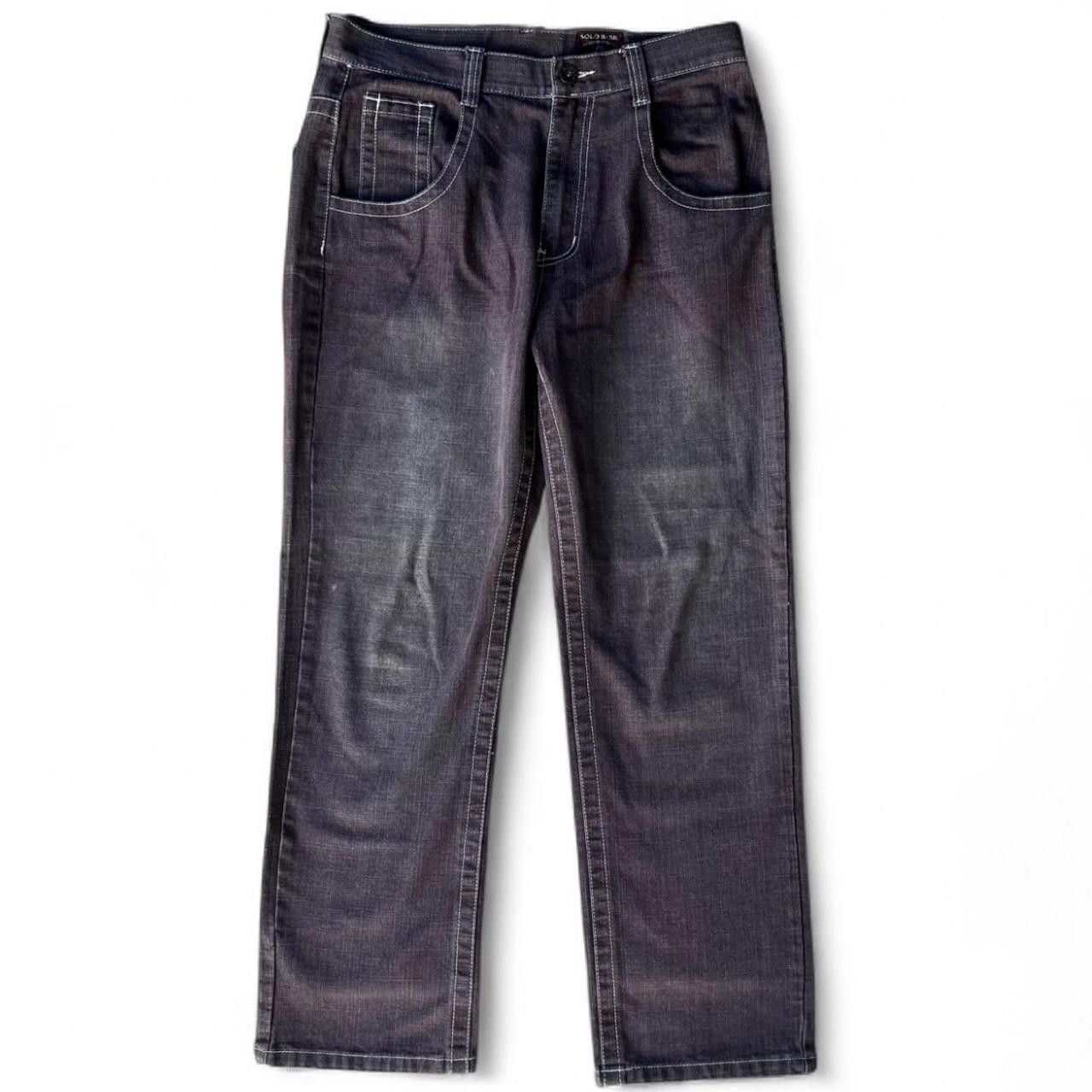 Other Vintage Solo Basic 90s / y2k loose fit baggy skater jeans Size US 34 / EU 50 - 1 Thumbnail