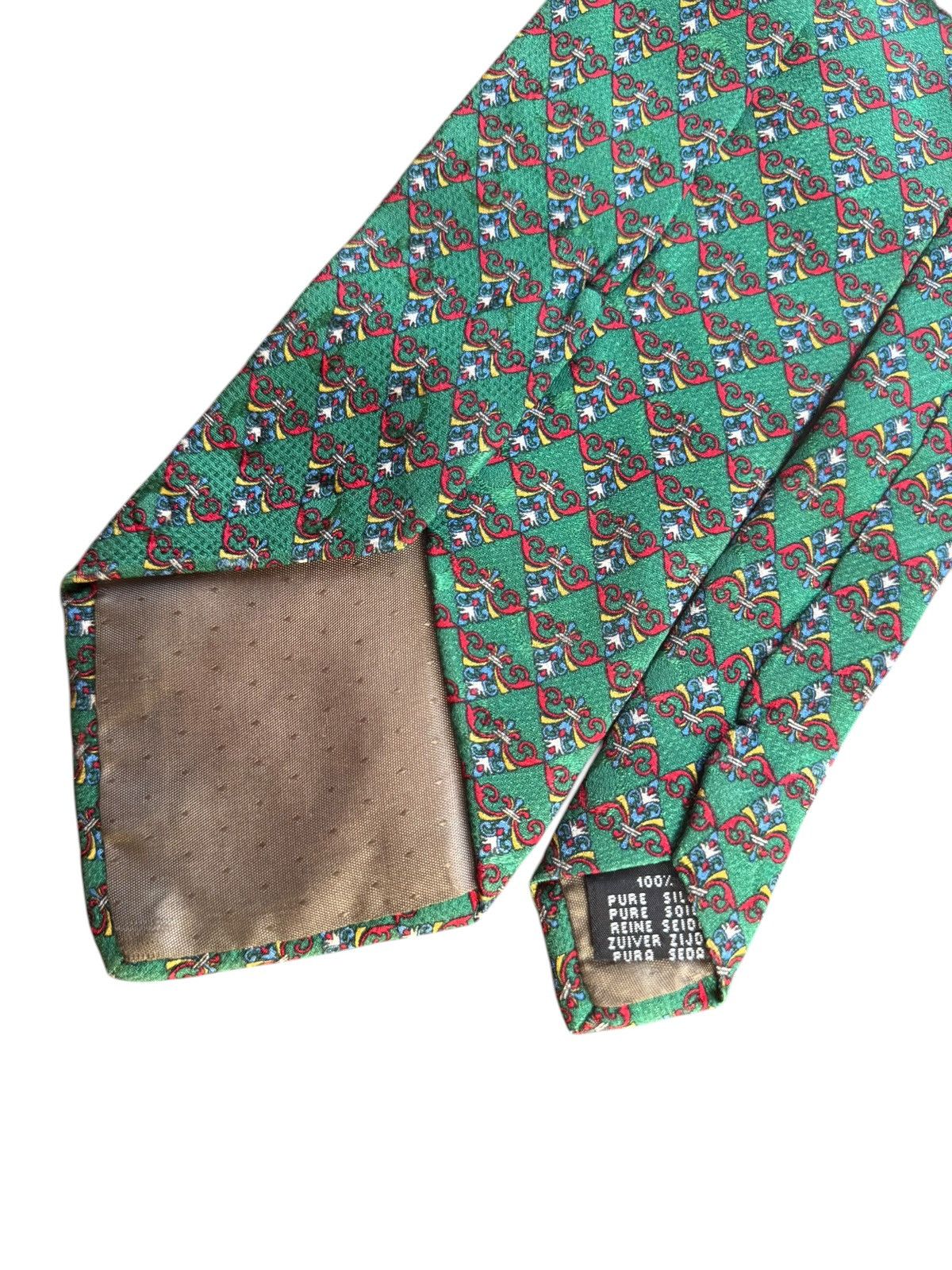 Other Paolo Negrato Vintage Green Silk Foulard Tie Size ONE SIZE - 4 Thumbnail