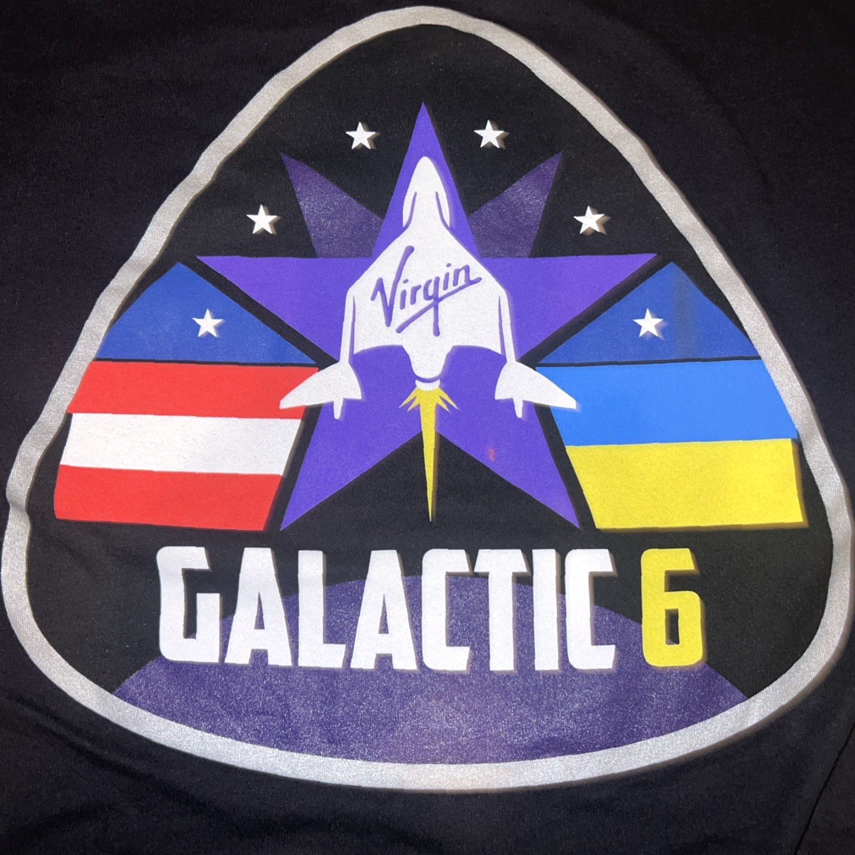 Next Level VIRGIN GALACTIC 6 Logo Shirt M Black Space Richard Branson Official Next Level Limited Edition Short Sleeve Mens Graphic Print T-Shirt Size US M / EU 48-50 / 2 - 2 Thumbnail