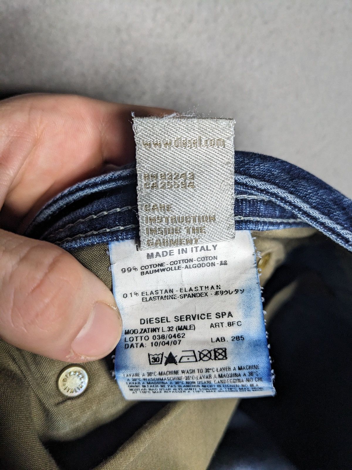 Diesel VTG Diesel Zatiny Denim 38x28 Bootcut Flare Jeans Size US 38 / EU 54 - 16 Thumbnail