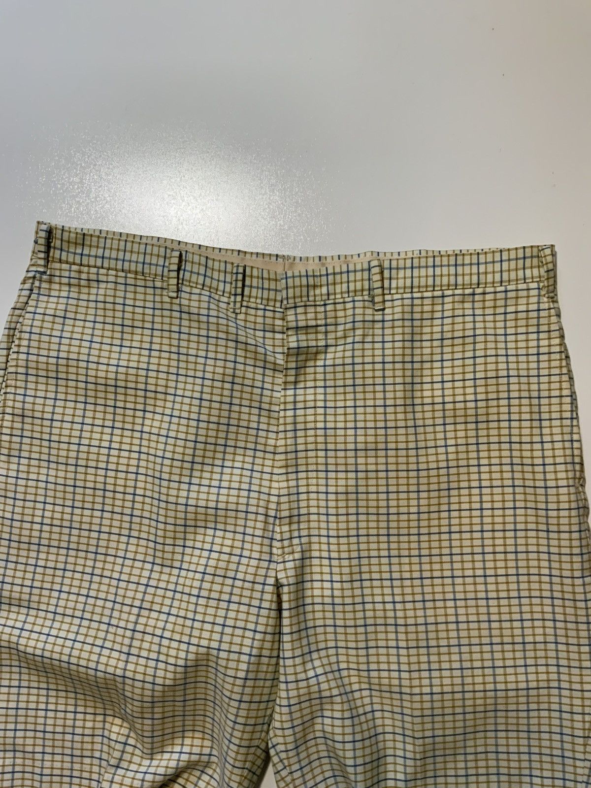 Vintage 60s 70s Andover Shop Galey & Lord Gripper Zip Plaid Shorts Size US 38 / EU 54 - 5 Thumbnail