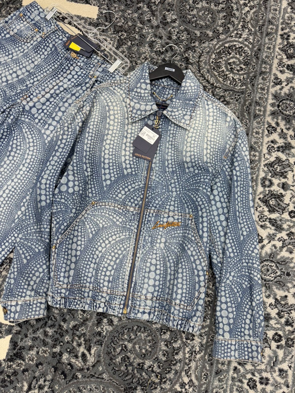 Louis Vuitton × Yayoi Kusama Louis Vuitton YK zip up denim jacket Size US M / EU 48-50 / 2 - 3 Thumbnail