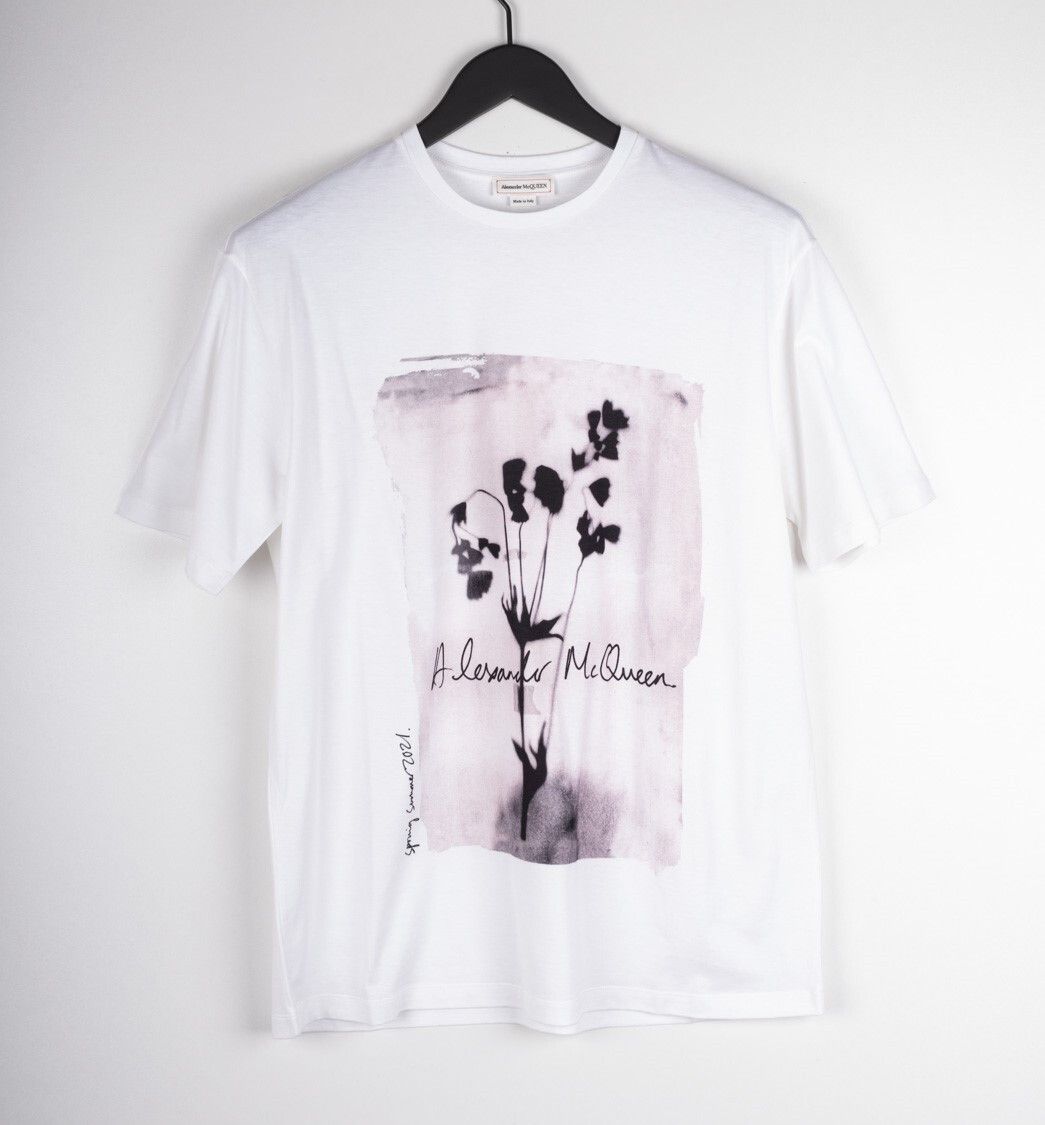 Alexander McQueen New Original Alexander McQueen White Women T Shirt 40 L B183 Size L / US 10 / IT 46 - 2 Thumbnail