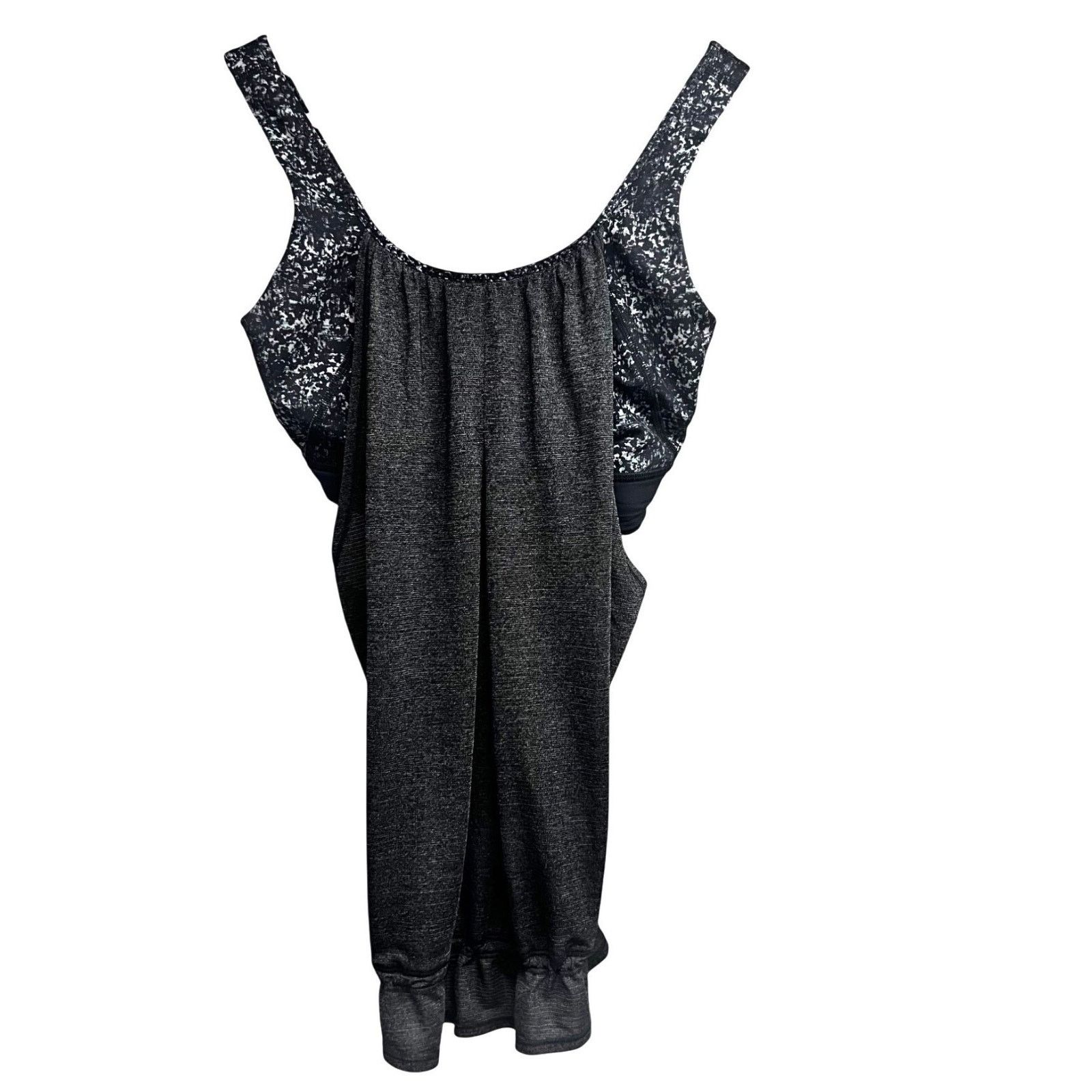 Lululemon Lululemon 2 in 1 Pullover Tank Top Sports Bra 6 Gray Black Size S / US 4 / IT 40 - 10 Thumbnail