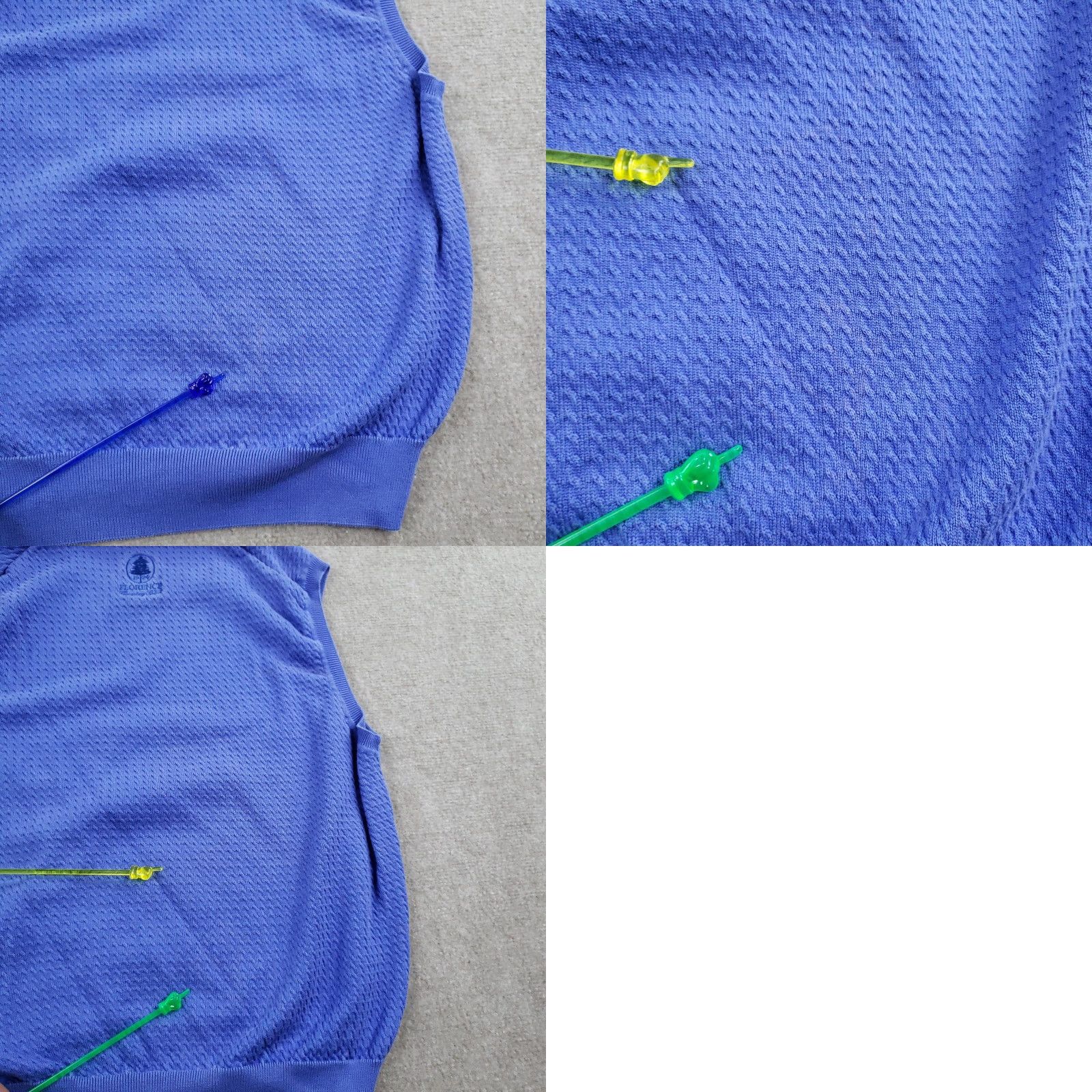 Vintage VINTAGE Carnoustie Sweater Vest Mens XL Blue Cotton V-Neck Knit - Embroidered Logo Florence Country Club Golf ZZ Size US XL / EU 56 / 4 - 9 Thumbnail