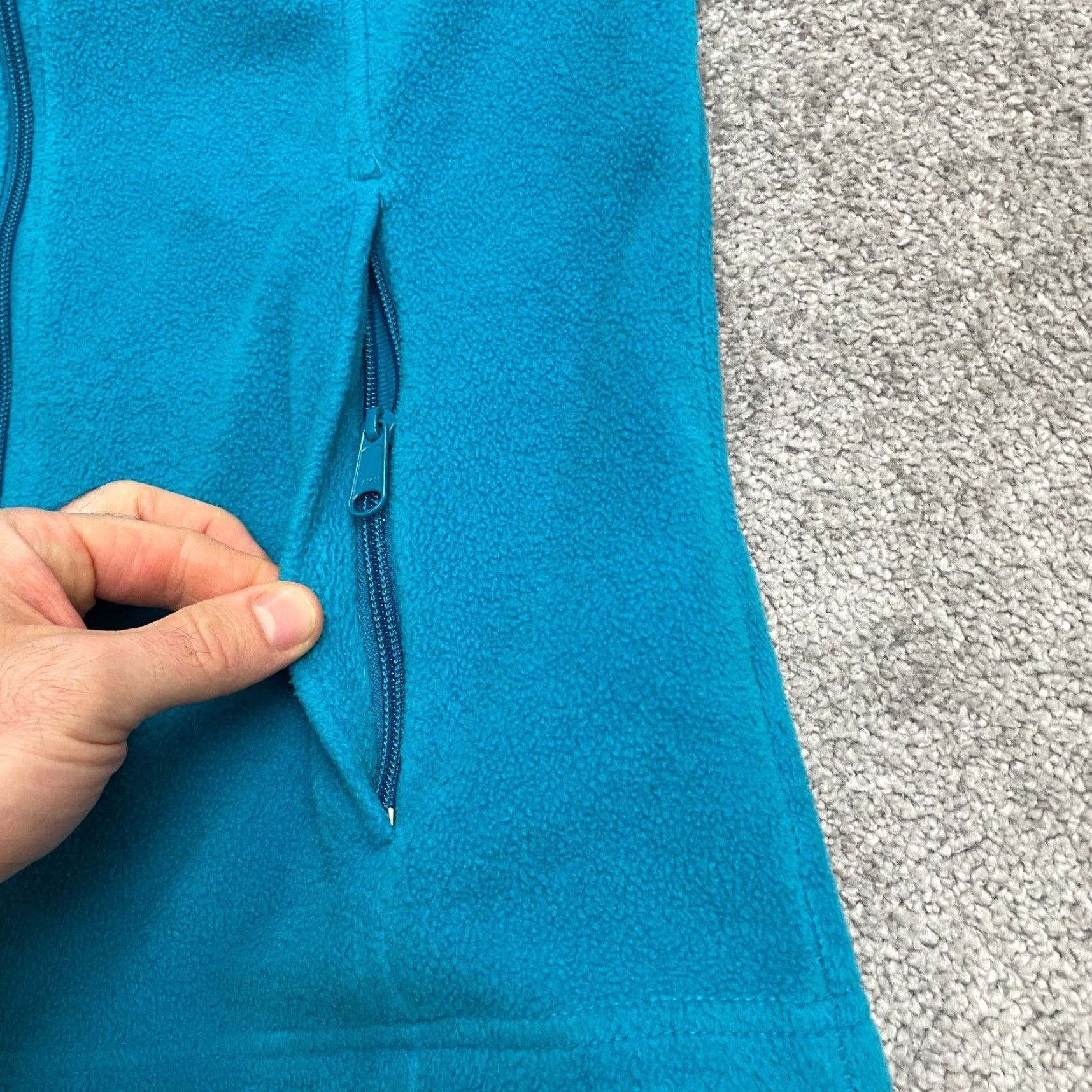 Vintage Columbia Benton Springs Fleece Jacket Womens Medium Blue Full Zip Outdoor Hiking Jacket Size M / US 6-8 / IT 42-44 - 4 Thumbnail