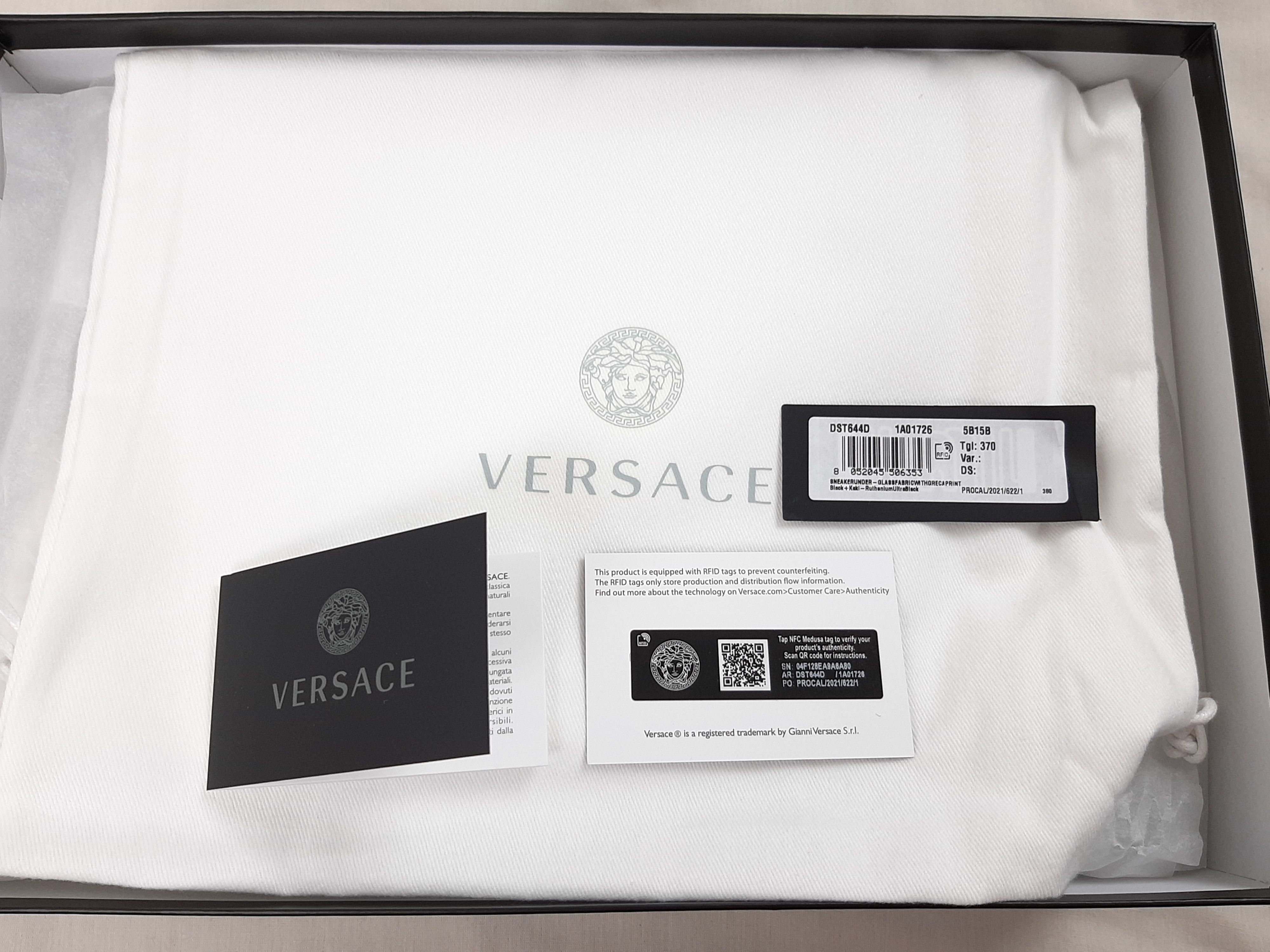 Versace Greca Low Top Sneakers Women\'s Size US 7 EU 37