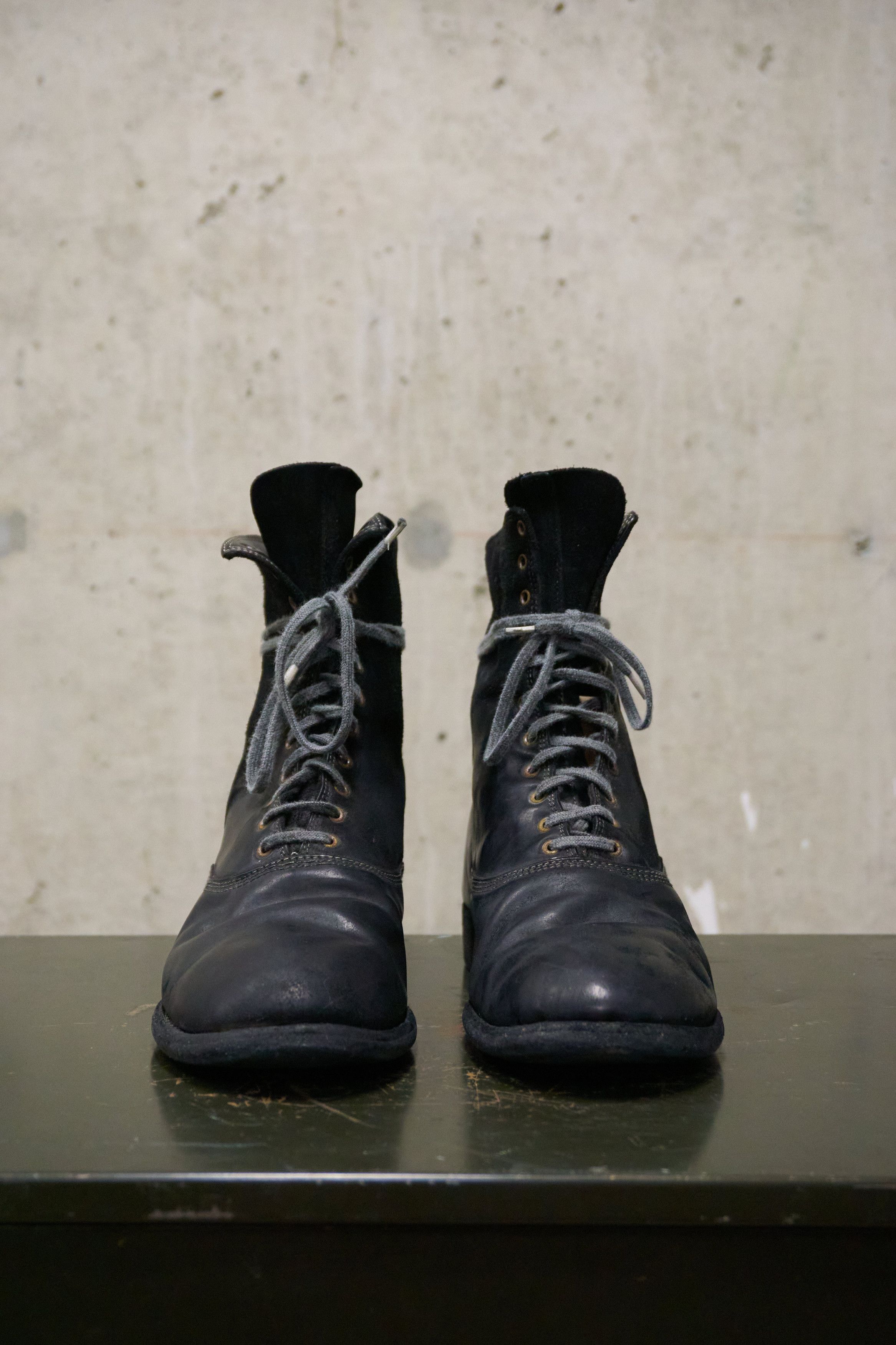 Guidi Guidi Black Reverse Horse Leather Ankle Boots Size US 8 / EU 41 - 8 Thumbnail