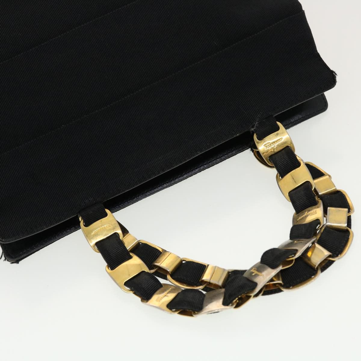 Salvatore Ferragamo Salvatore Ferragamo Hand Bag Nylon Black Au-21-5251 Size ONE SIZE - 6 Thumbnail