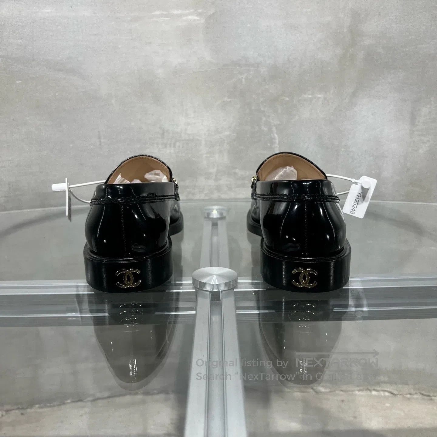 Chanel Chanel Black gold letters, Loafers Size US 7 / IT 37 - 6 Thumbnail