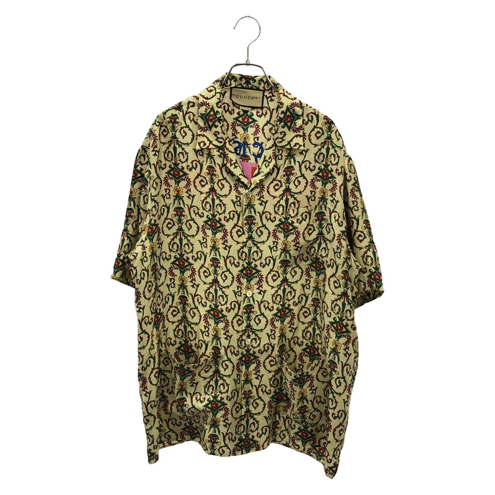 Gucci Gucci Gucci 100Th Anniversary Silk Shirt Beige Size ONE SIZE - 1 Thumbnail