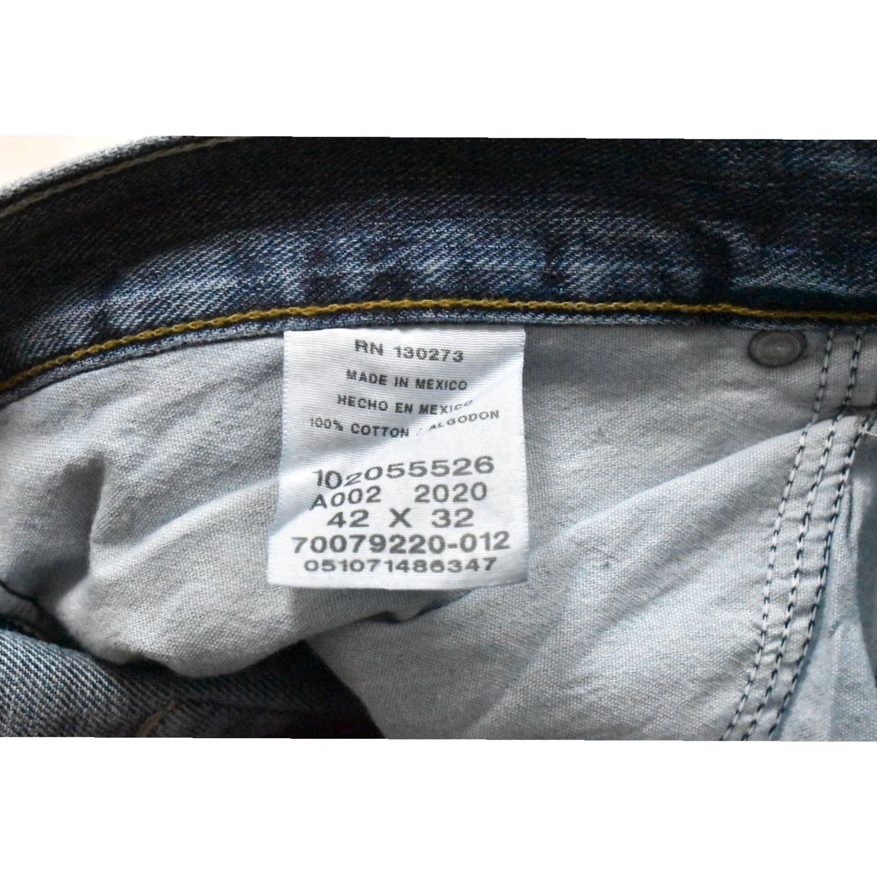Lee Lee Jeans Straight Leg Jeans Mens 42x32 Relaxed Fit 5-Pocket Blue Denim New With Tags Pants Size US 42 / EU 58 - 7 Thumbnail