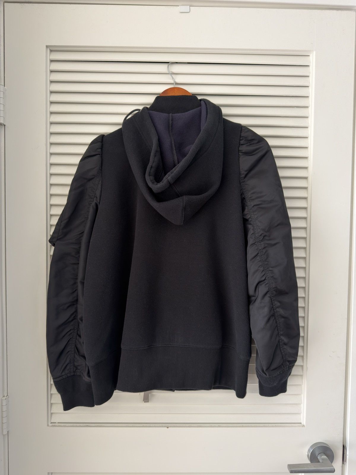 Sacai Black Sacai nylon twill sponge blouson ZipUp Jacket Size US S / EU 44-46 / 1 - 3 Thumbnail