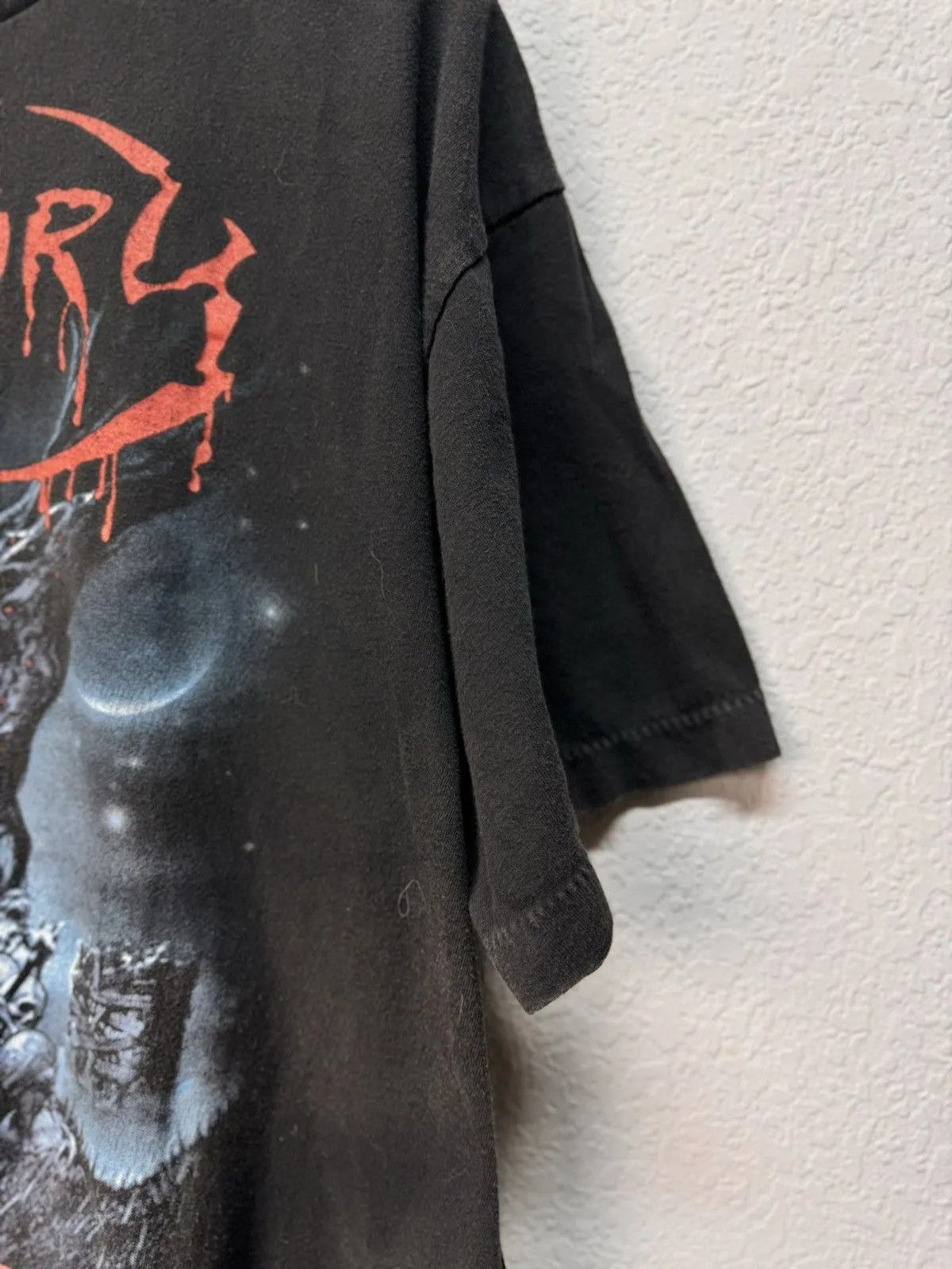 The Rolling Stones 👉 Vtg 1991 Obituary Cause of Death Blue Grape Shirt Size US L / EU 52-54 / 3 - 5 Thumbnail