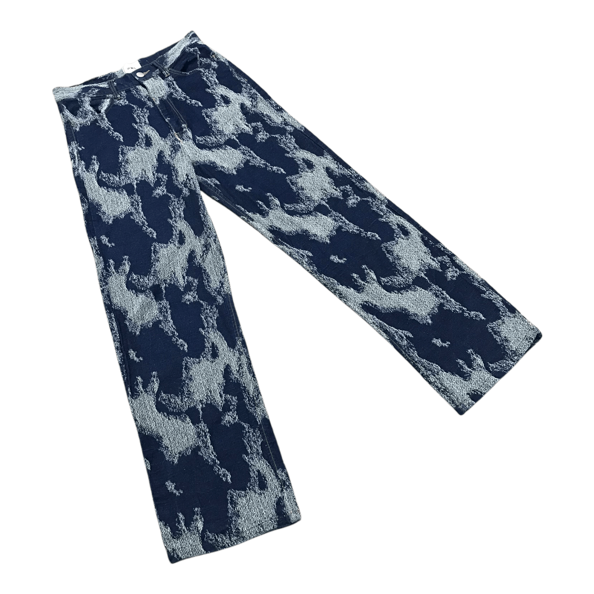 Hysteric Glamour × If Six Was Nine × Le Grande Bleu (L.G.B.) Flare W.W.G Blue Like sashiko Straight Cut Pant Size US 28 / EU 44 - 1 Thumbnail