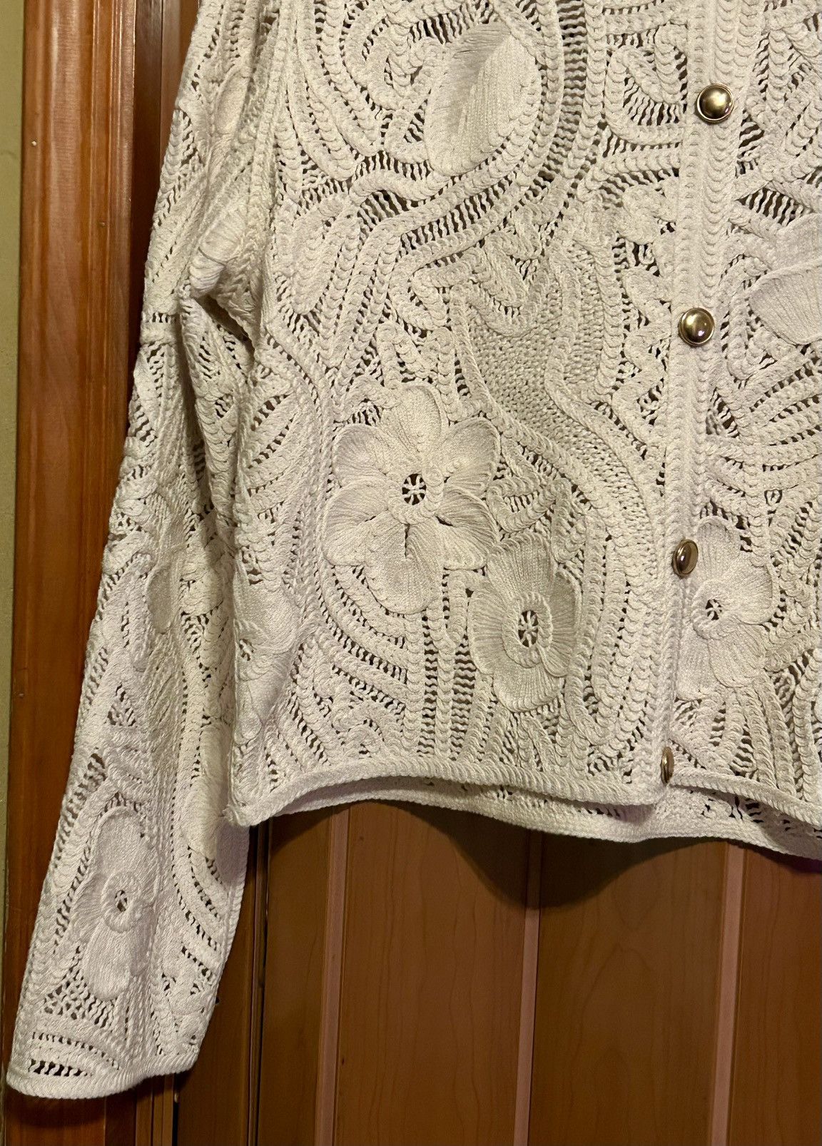 H&M H&M crochet look cardigan Size L / US 10 / IT 46 - 8 Thumbnail