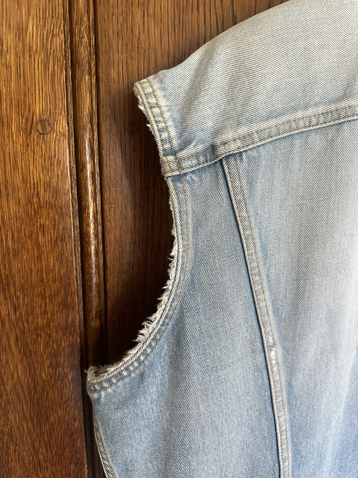 Saint Laurent Paris Ss16 Surf Sound Saint Laurent grail sleeveless denim jacket Size US XL / EU 56 / 4 - 19 Thumbnail