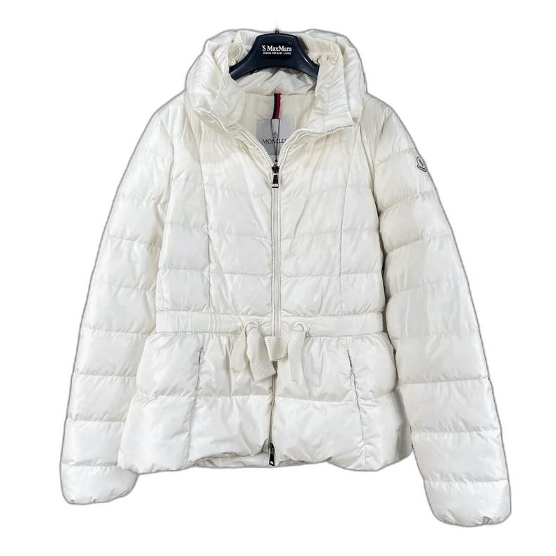 Moncler Moncler Embroidered Logo Cream Down Jacket Size S / US 4 / IT 40 - 1 Thumbnail