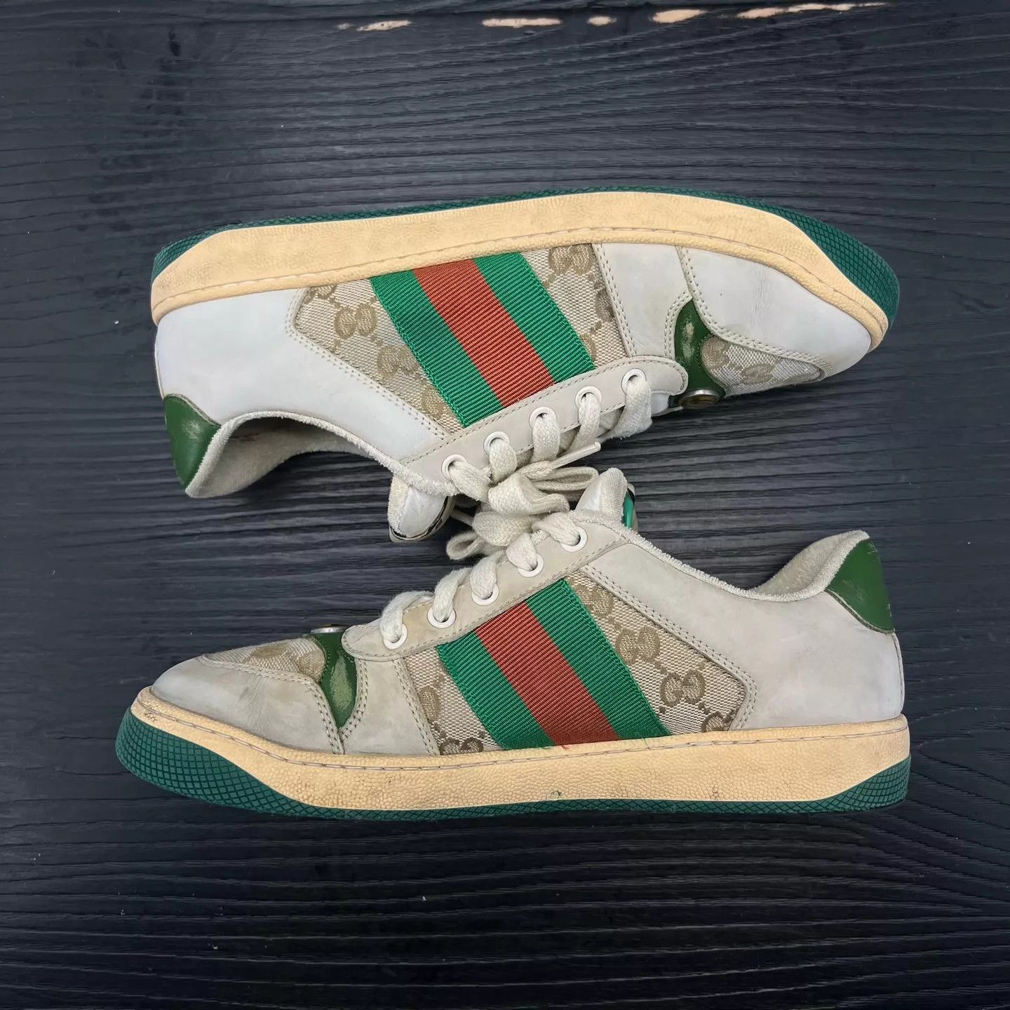 Gucci Gucci Gray Green Dirty Sneakers UK6 / 40 Size US 7 / EU 40 - 2 Thumbnail