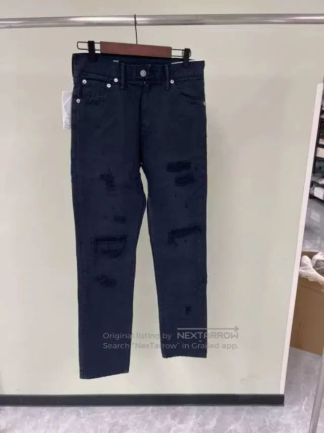 Visvim Visvim Dark Blue Distressed Denim Jeans. Size US 30 / EU 46 - 1 Thumbnail