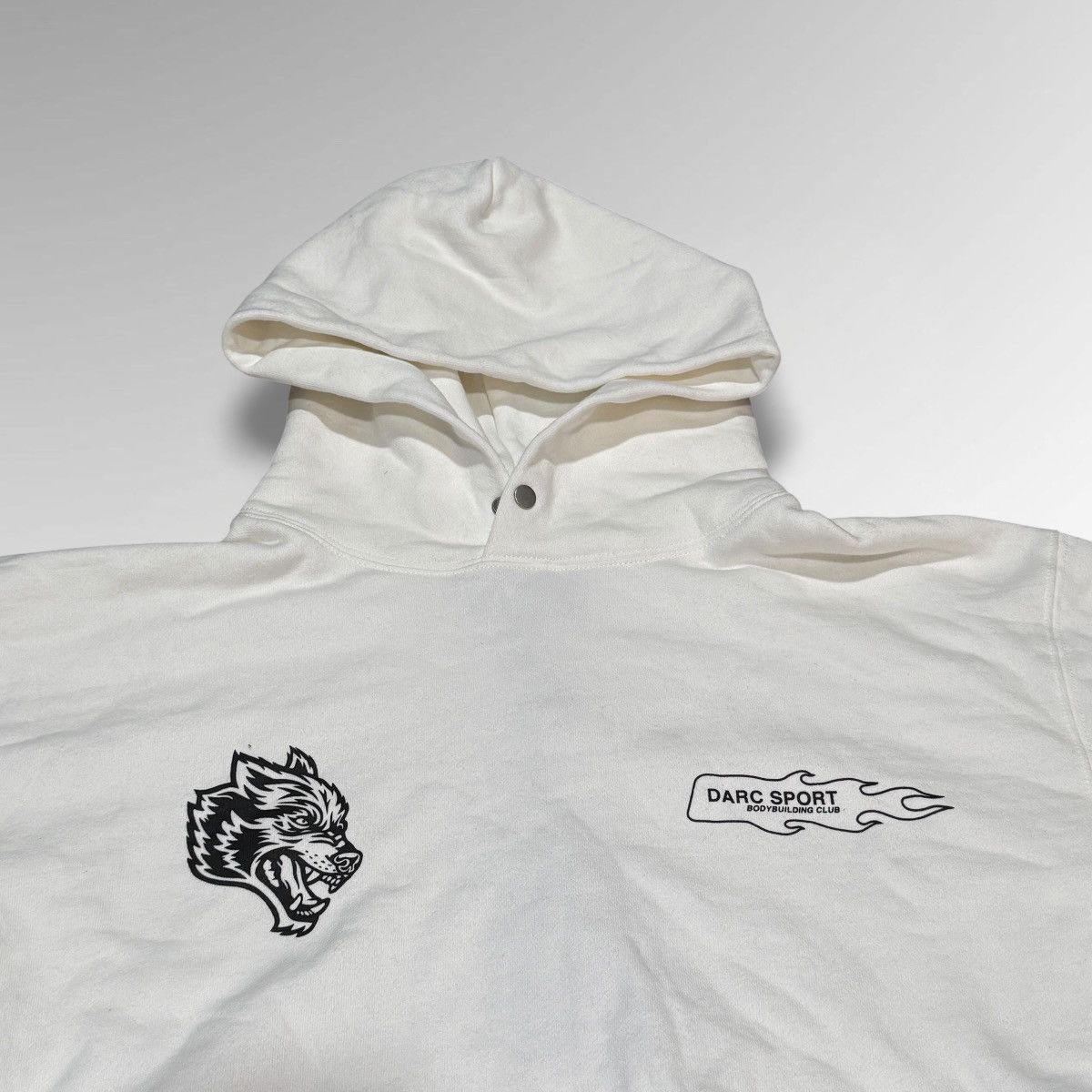 Darc Sport Darc Sport Wolves Club White Cropped Hoodie Size S / US 4 / IT 40 - 3 Thumbnail