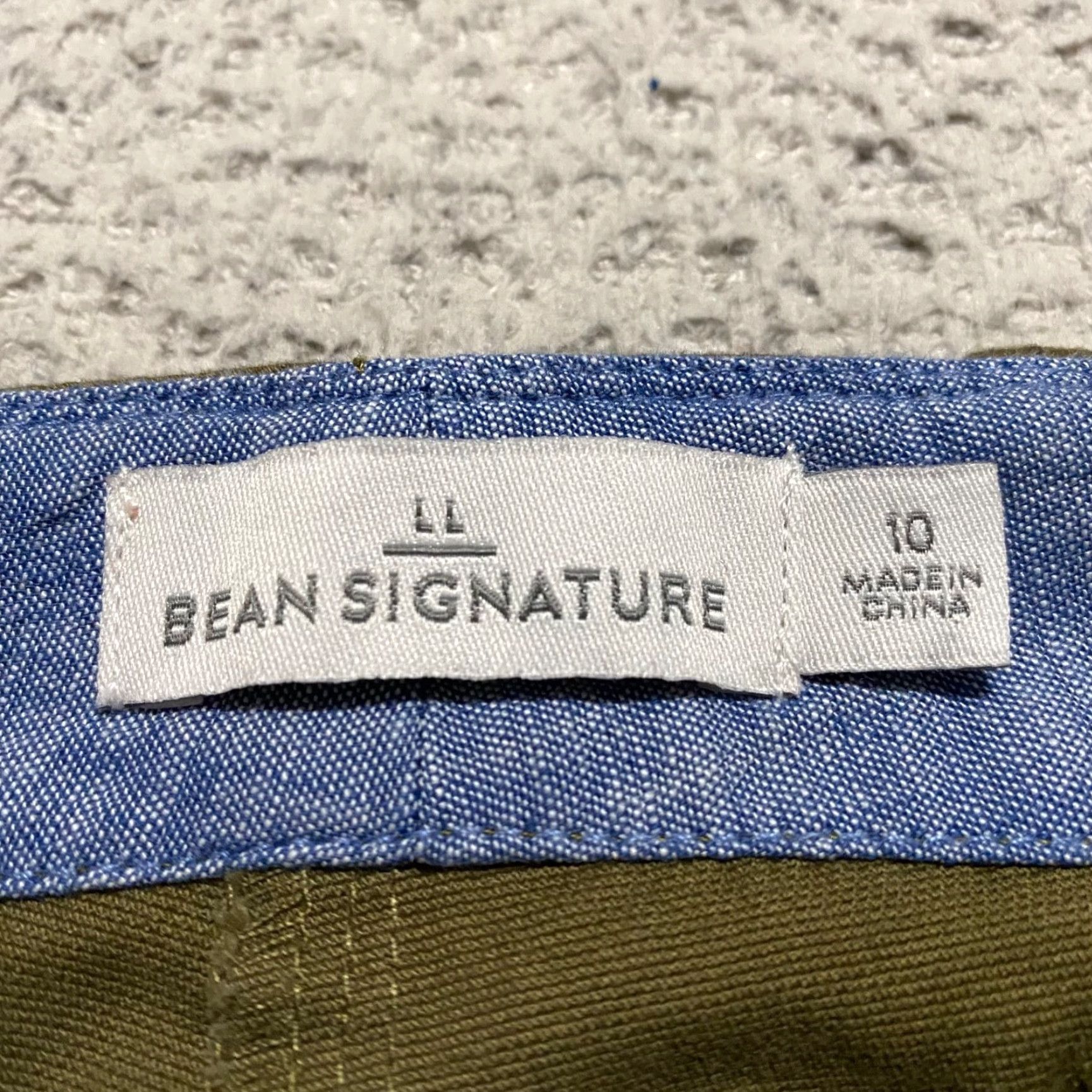 Vintage L.L. Bean Pants Womens 10 Green Slim Straight Chino Mid Rise Outdoor Work Size 32" / US 10 / IT 46 - 3 Thumbnail