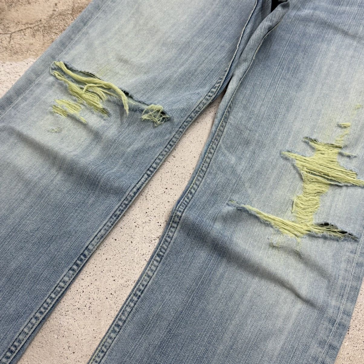 Element Element Distressed Flourescent Thread Denim Pants Size US 29 - 6 Thumbnail