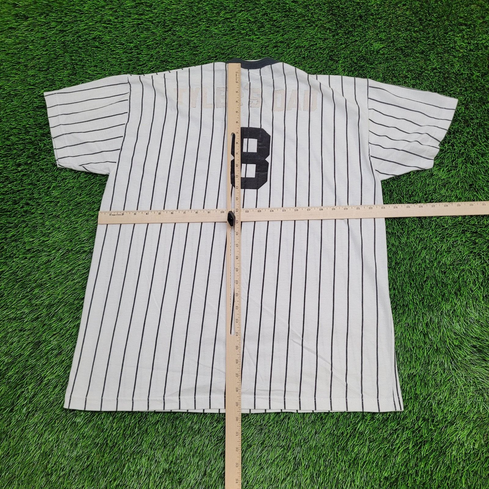Russell Athletic Vintage Chicago White-Sox Henley Shirt XL 23x29 Striped Size US XL / EU 56 / 4 - 3 Thumbnail