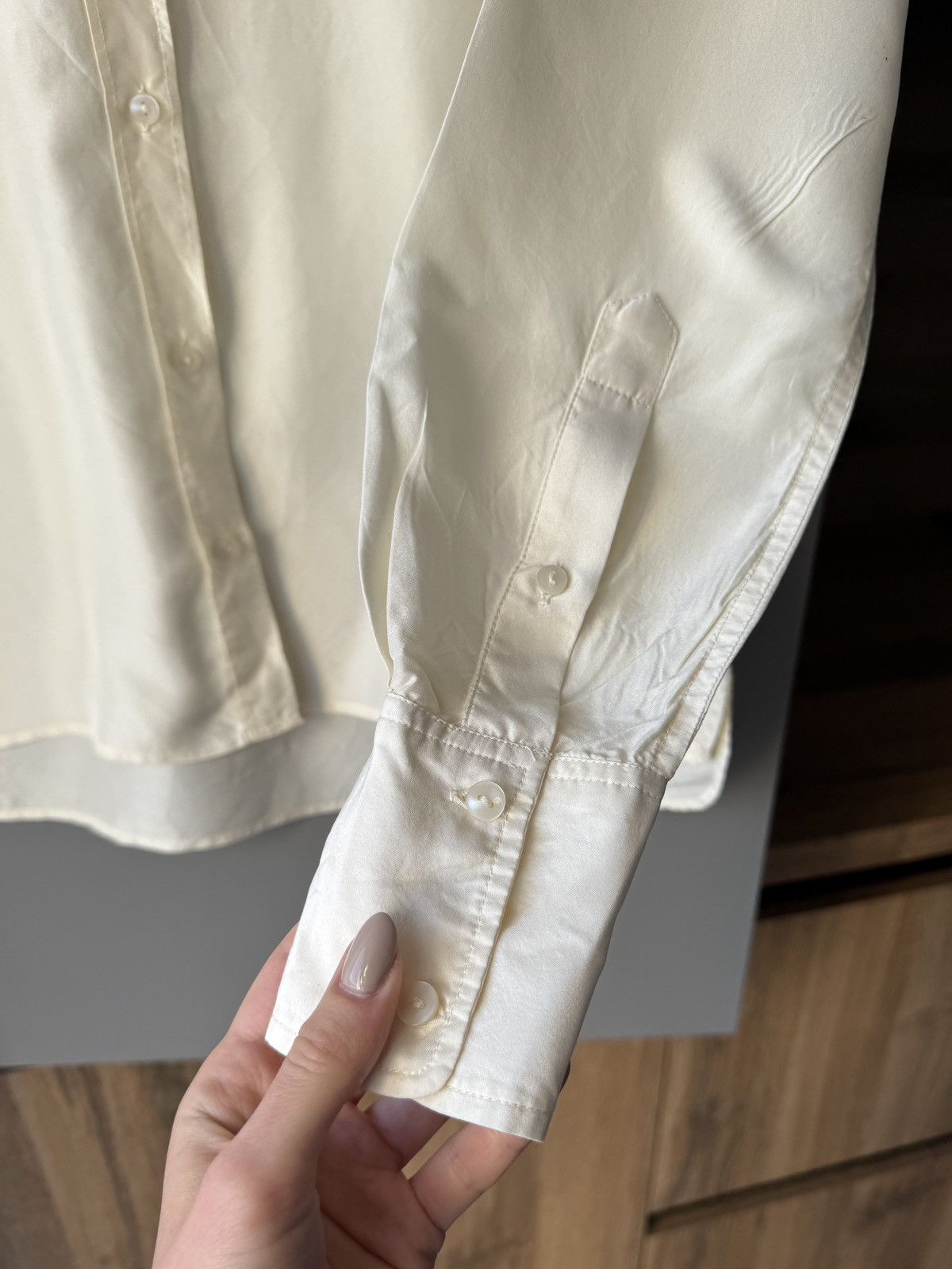 Sandro Les Coyotes de Paris Silk Ivory Shirt Size S / US 4 / IT 40 - 4 Thumbnail