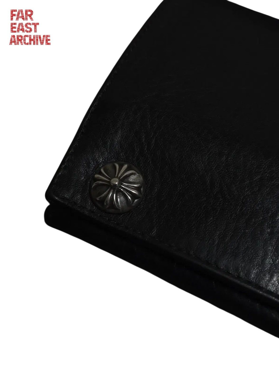 Chrome Hearts Cross Button Heavy Leather Long Wallet Size ONE SIZE - 1 Thumbnail