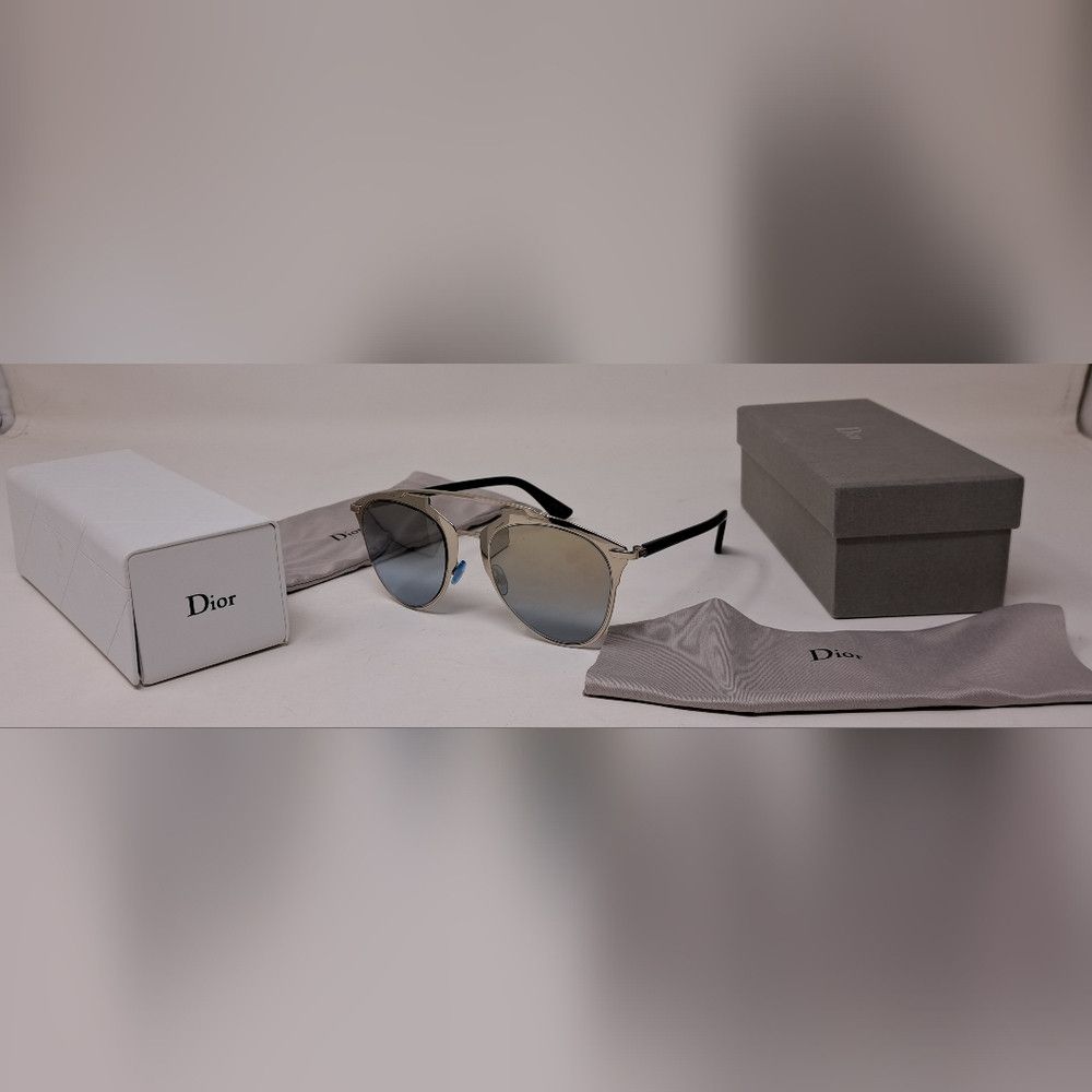 Dior Christian Dior Womens Mirror Aviator Sunglasses Reflected S Size ONE SIZE - 1 Thumbnail