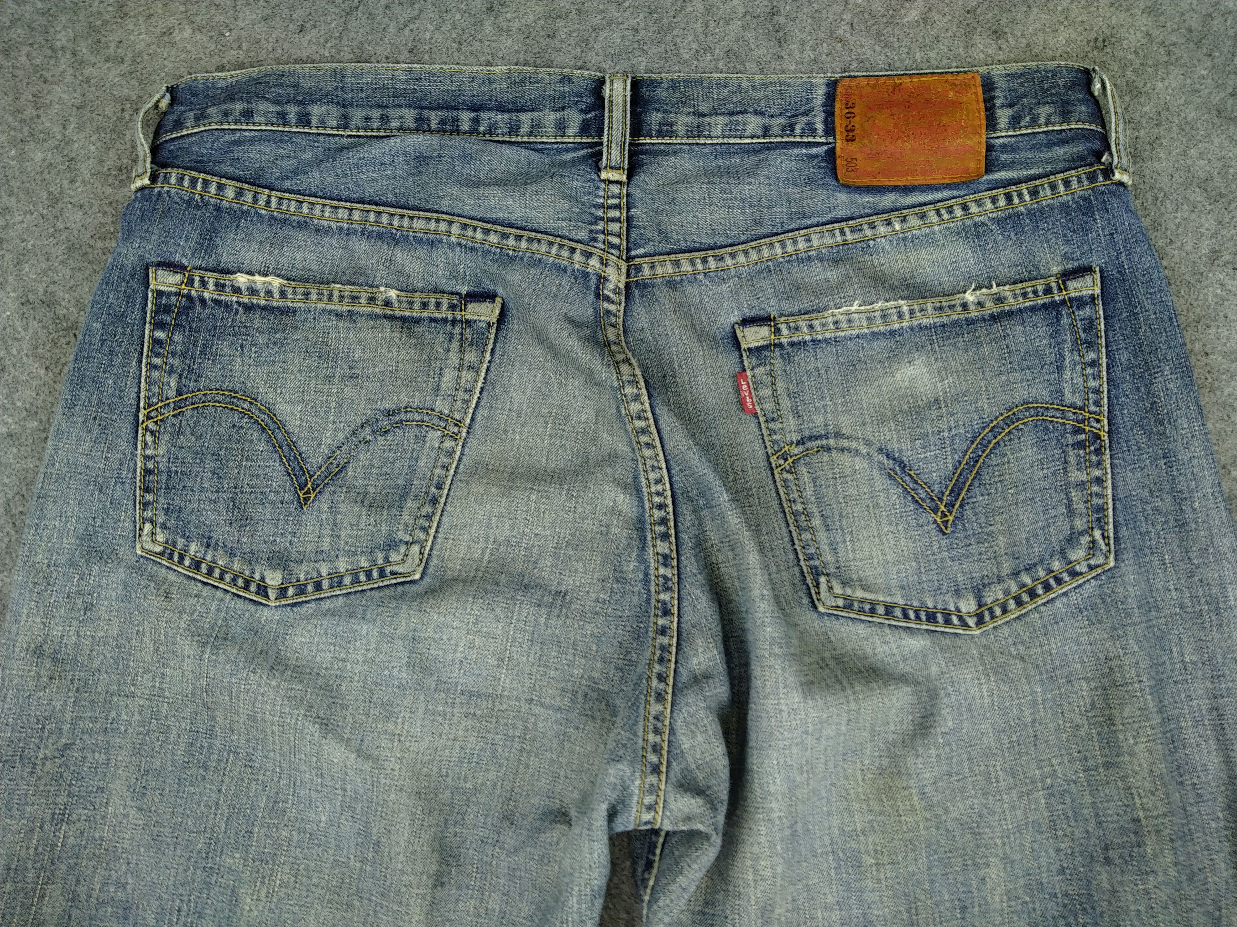 Levi's Faded Blue Vintage Levi's 503 Whisker Denim 37x33 -JN687 Size US 37 - 4 Thumbnail