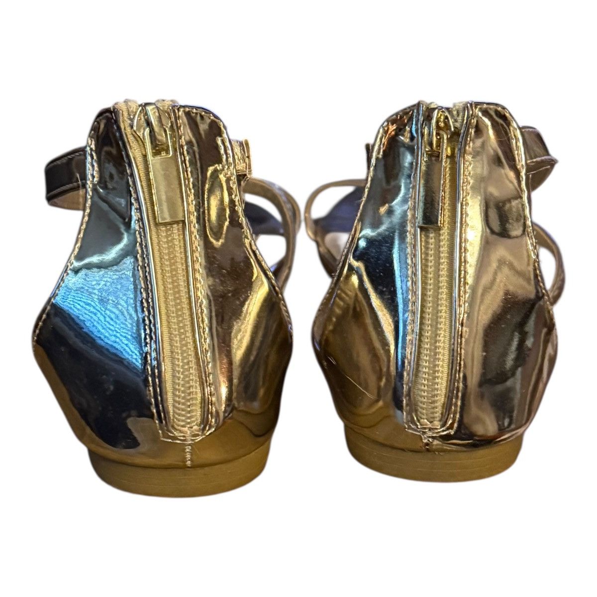 Other DB Studio metallic gold ankle strap sandals Size US 9 / IT 39 - 6 Thumbnail