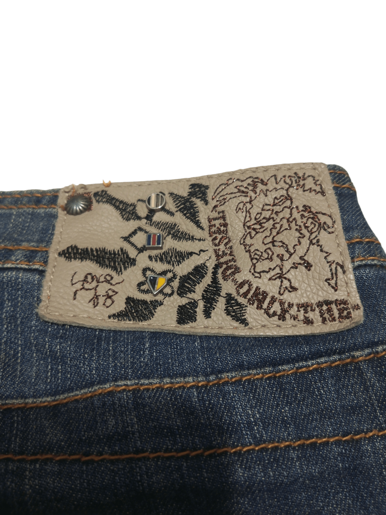 14th Addiction × Beauty Beast × KMRii Vintage Diesel studded distressed denim Size US 28 / EU 44 - 4 Thumbnail
