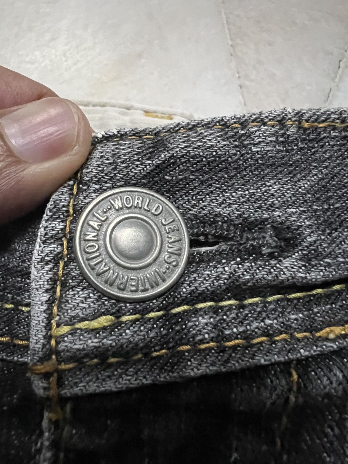 If Six Was Nine 🌈90s Style Denim Craft Japanese Brand Faded Flare Jean Size US 32 / EU 48 - 13 Thumbnail