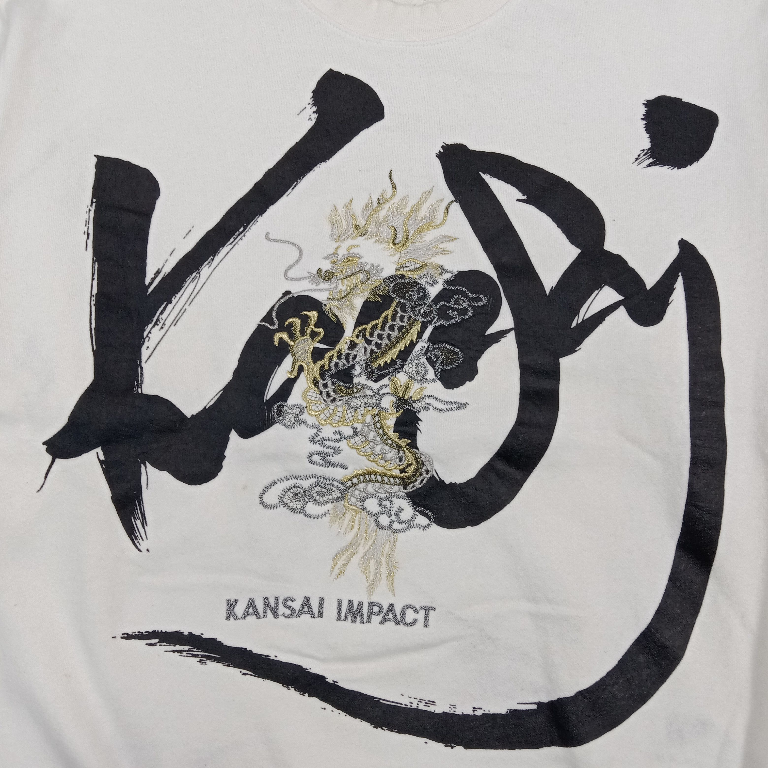 Kansai Yamamoto Kansai Impact Embroidery Japanese Sweatshirt C290N18 Size US M / EU 48-50 / 2 - 2 Thumbnail